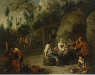 Bloemen Norbert van called Cephalus Peasant Family Sitting at the Table  - Hermitage